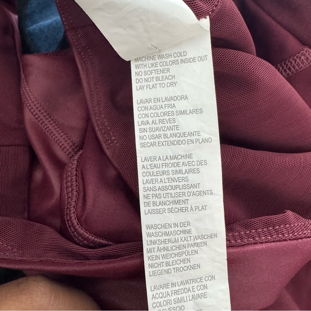Fabletics Jumpsuit Motion365+ Shine Jumpsuit Burgundy - Picture 11 of 12